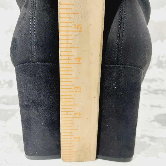 New Marc Fisher Larry Pointed Toe Black Ankle Bootie  W791 - Picture 8 of 13